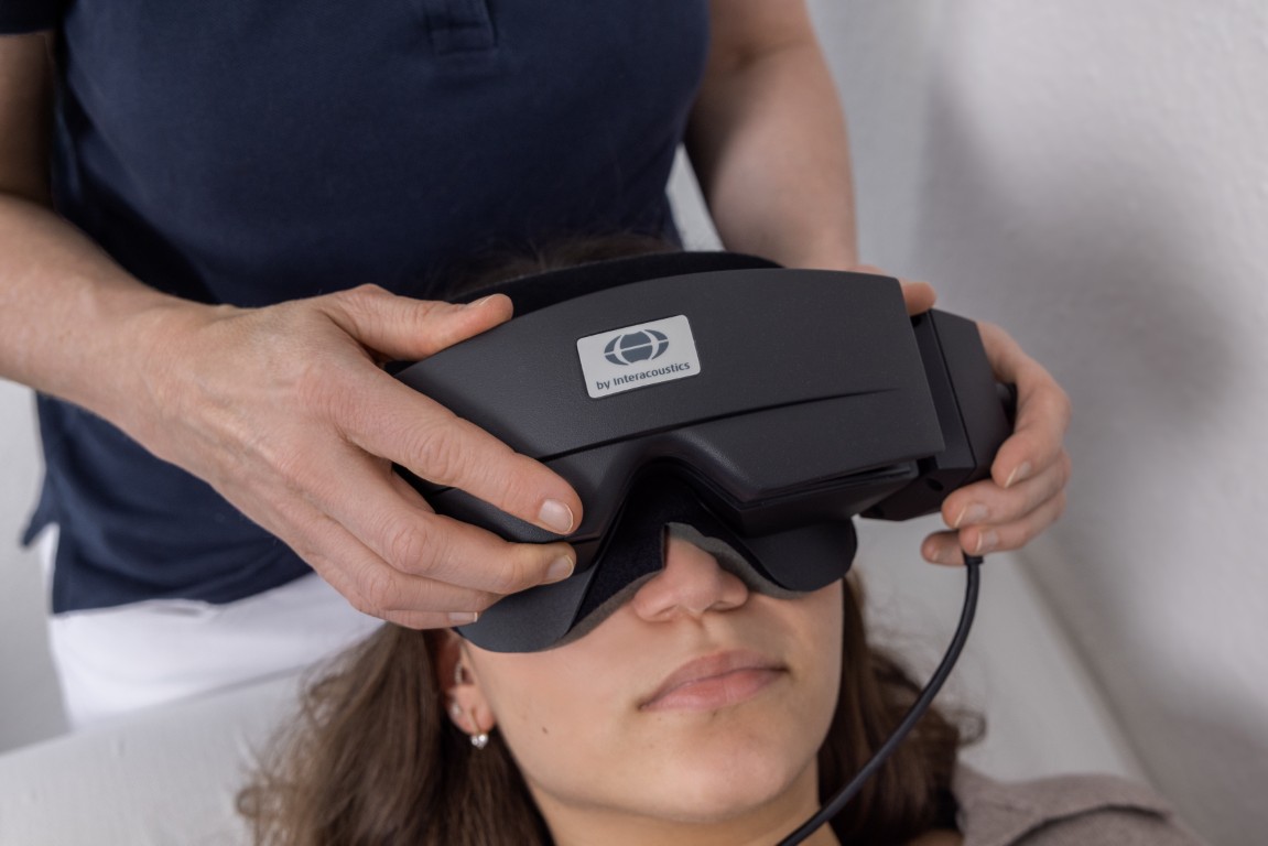 Diagnostische Videobrille zur Untersuchung des Gleichgewichtsorgans 